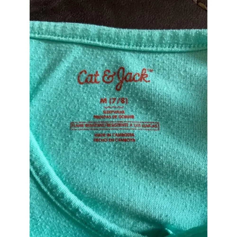 Girls Pajama Bundle Size 6/7 7 Carter’s Cat & Jack Fleece Nightgown Set